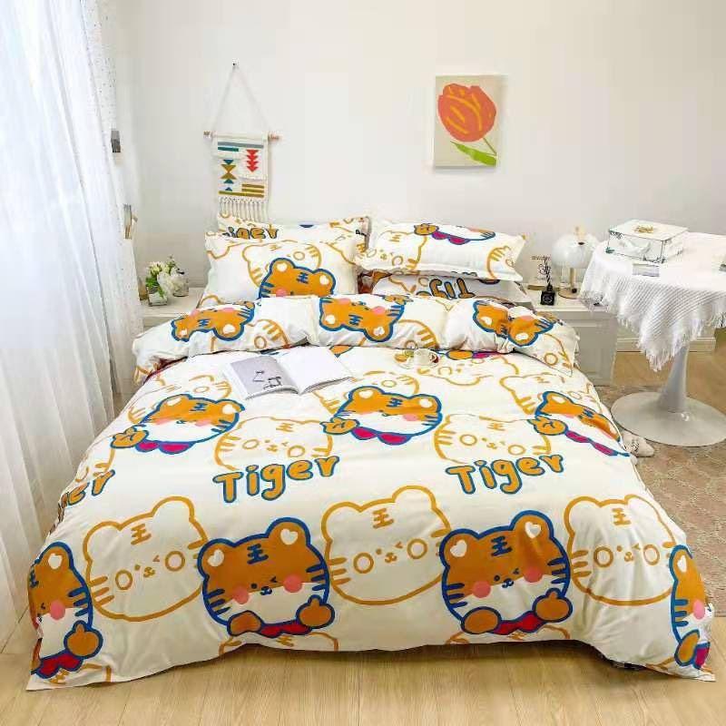 Bộ chăn ga gối hổ Cotton Poly cao cấp GenZ Bedding, chăn ga Hàn Quốc, miễn phí bo chun drap ga giường theo yêu cầu