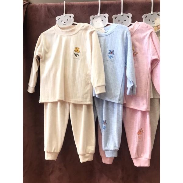 Bộ đồ thu đông sơ sinh bé trai bé gái vải cotton mềm mịn, co dãn thấm hút tốt, màu tươi sáng