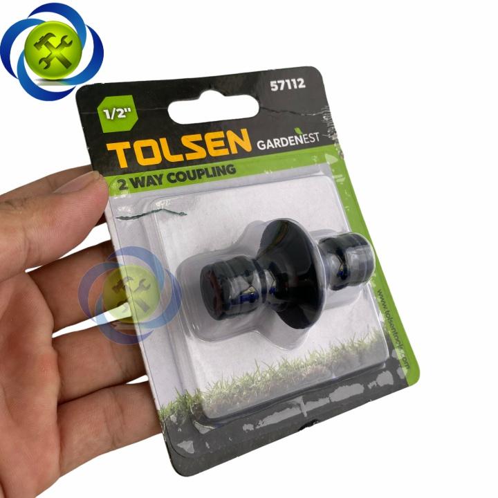 Khớp nối nhanh 2 đầu Tolsen 57112 dùng cho ống 1/2"