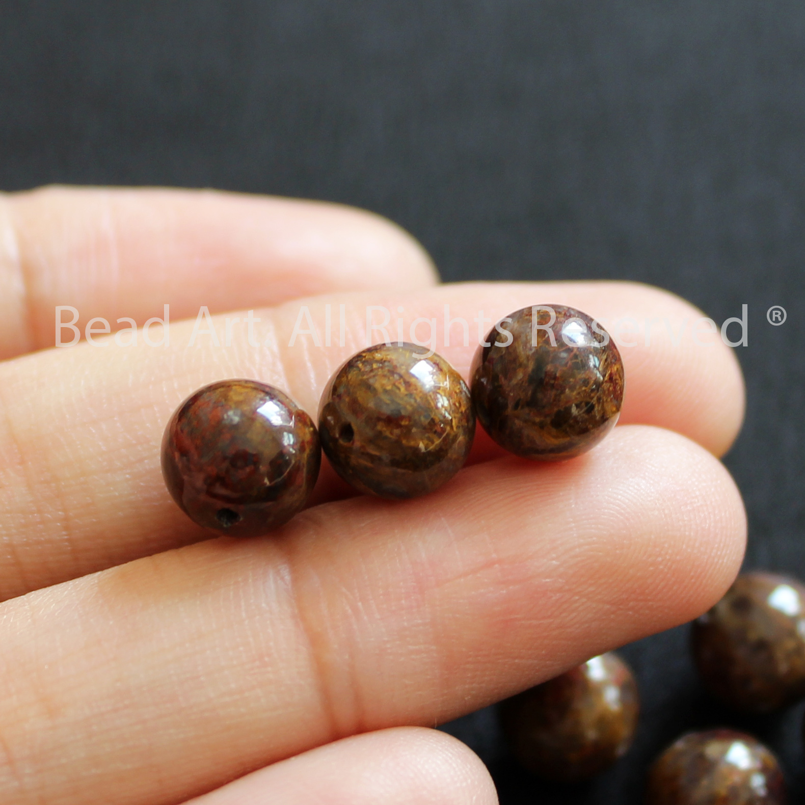 8MM Đá Giông Bão, Pietersite Tự Nhiên A, Đá Phối Vòng Tay Phong Thuỷ, Làm Trang Sức, Chuỗi Hạt - Bead Art