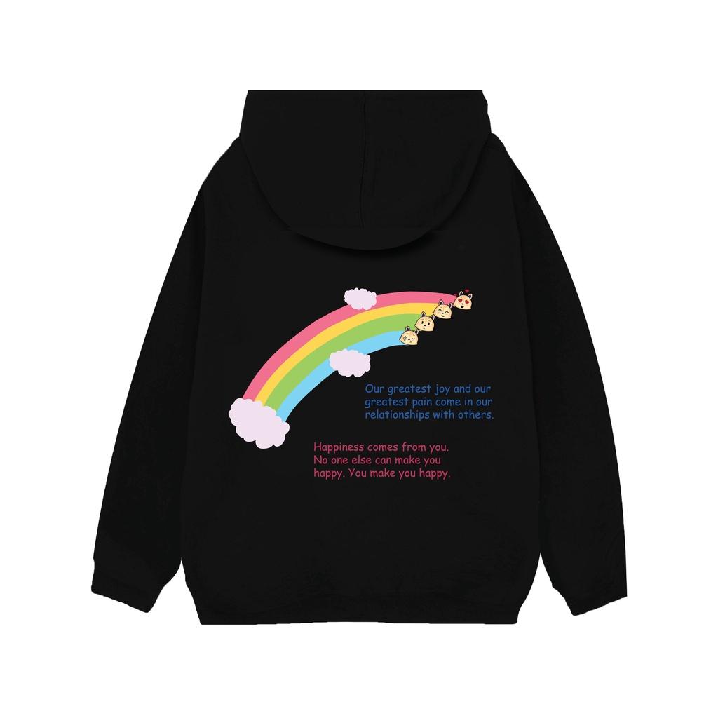 ÁO KHOÁC HOODEI ZIP EMOJI NAM NỮ - Nỉ CUA
