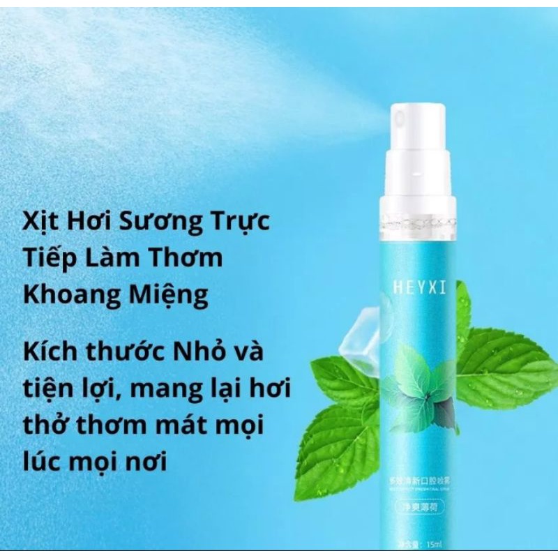 Lọ xịt khử mùi diệt khuẩn thơm miệng chống sâu răng bằng thảo dược cho nam nữ hương thơm quyến rũ