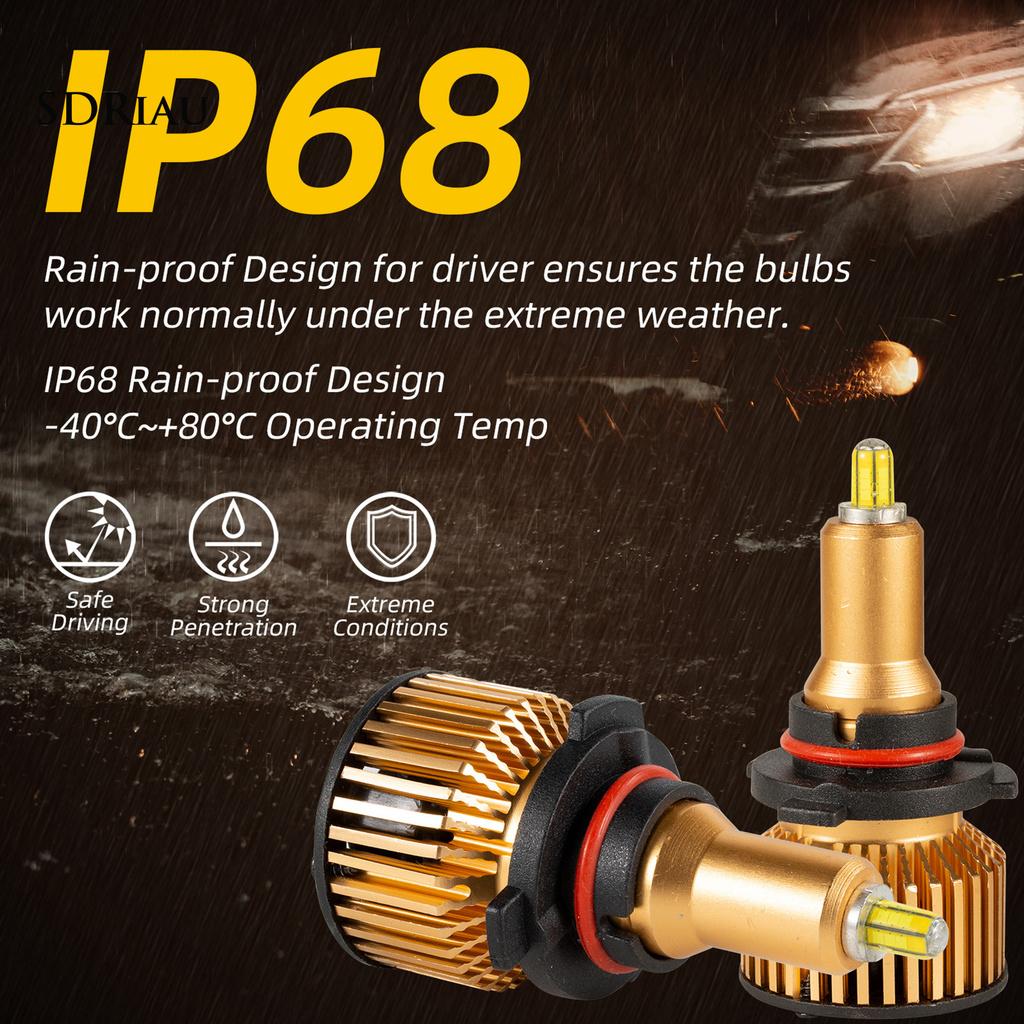 Set 2 Bóng Đèn Pha Siêu Sáng 6000k 9-30v 18led Cho Xe Ô Tô