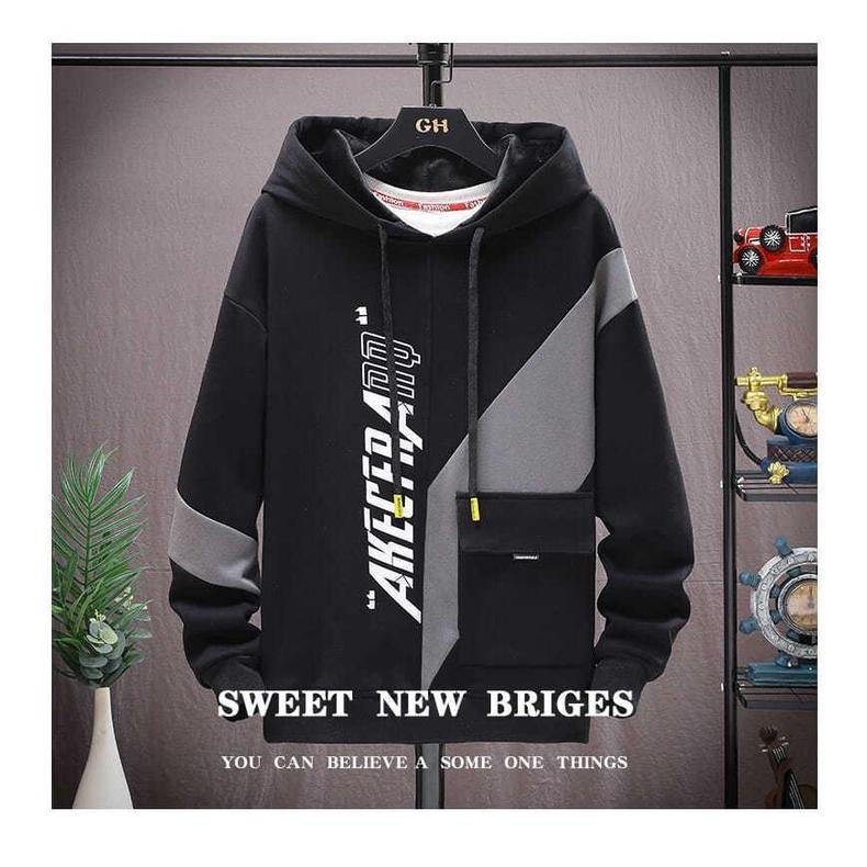 最新款式Áo Hoodie Tay Dài Dáng Rộng Plus Size Cho Nam Size S-8XL