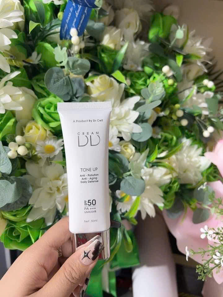 Kem Chống Nắng DD Cream DR CELL 50ml chống nắng bảo vệ da, dưỡng ẩm, nâng tone che khuyết điểm - Hàng Chính Hãng