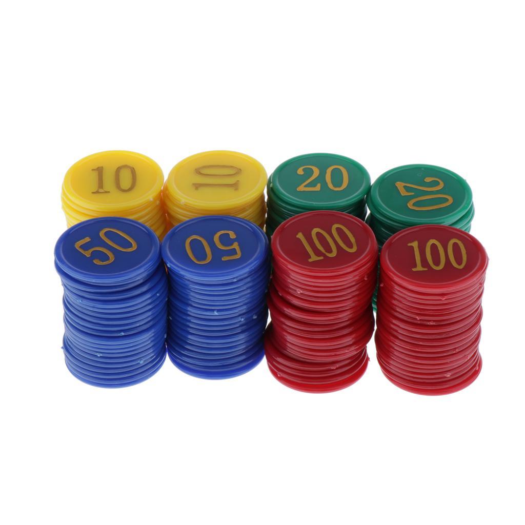 160 Quầy Tính Chip Nhựa Dấu Hỗn Hợp Màu Sắc In Mặt Giá Trị