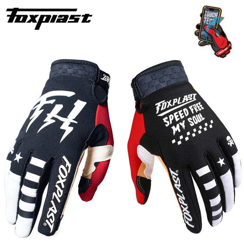 2021 FOXPLAST Thoáng Khí MX Cảo Tháo Găng Tay Xe Đạp Găng Tay MTB Bụi Bẩn Xe Đạp Găng Tay Moto Đua Xe Thể Thao Găng Tay Xe Máy