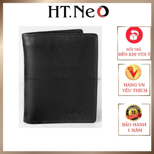 SALE Ví nam đứng - Ví da bò HT.NEO 100% da bò tự nhiên mềm mại siêu bền, thiết kế gọn gằng, kích thước vừa VN42