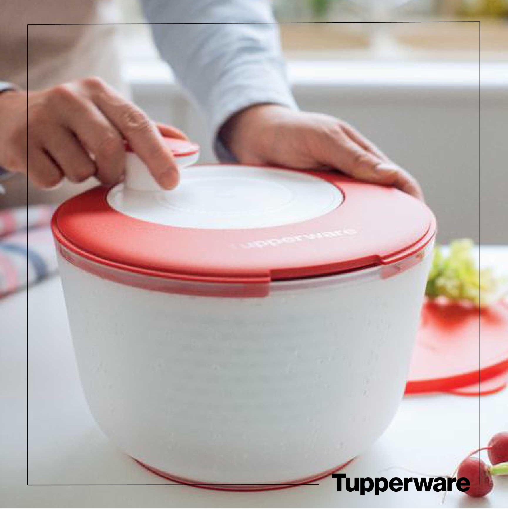 BỘ QUAY RAU TUPPERWARE