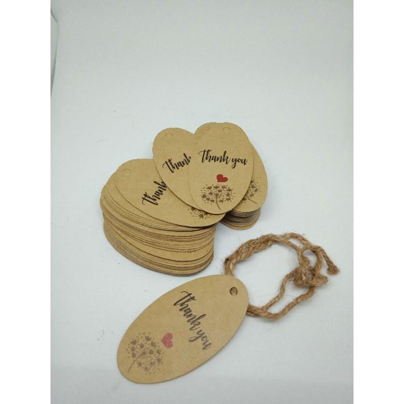 100 tag giấy cảm ơn