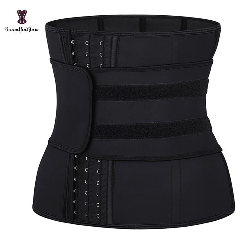 Mịn Màng Cao Su Bọc Nữ Dây Chéo Underbust 9 Xương Thép Fajas Viền Dán Dính Móc Giảm Béo