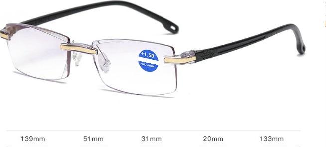 Kính lão thị viễn thị trung niên nam giới siêu nhẹ siêu bền mắt chống uv cực sáng và rõ chữ HTTPKVT09PK