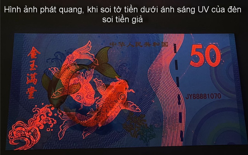 Tiền Song Ngư Tài Lộc lưu niệm, quà tặng phong thủy ý nghĩa , tiền hình 2 con cá chép , có bảo an phát quang