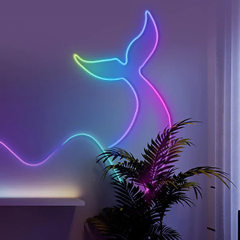 Dây đèn LED RGB Govee Neon LED Strip Light 3M H61A0 | Đèn DIY trang trí, chống thấm nước, công nghệ RGBIC 16 triệu màu, 64 chế độ tự động| Hàng chính hãng