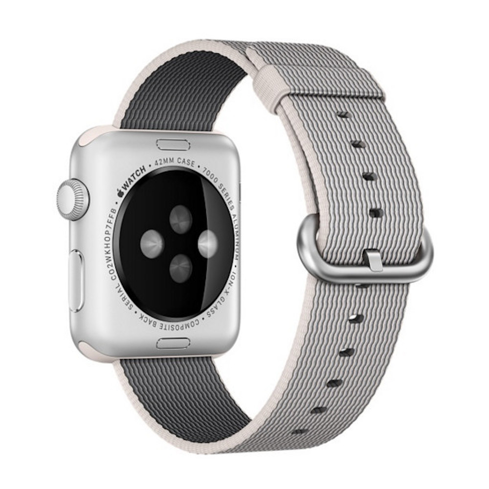 Dây đeo cho Apple Watch - Woven nylon - XÁM TRẮNG