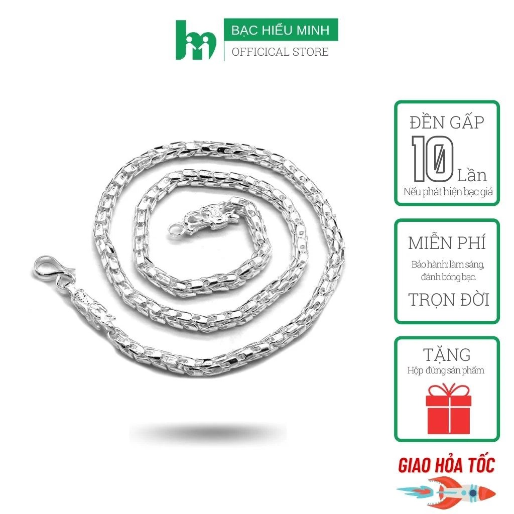 Dây Chuyền Nam - Hình Rồng - Bảo Hành Vĩnh Viễn Bạc Hiểu Minh DBN024