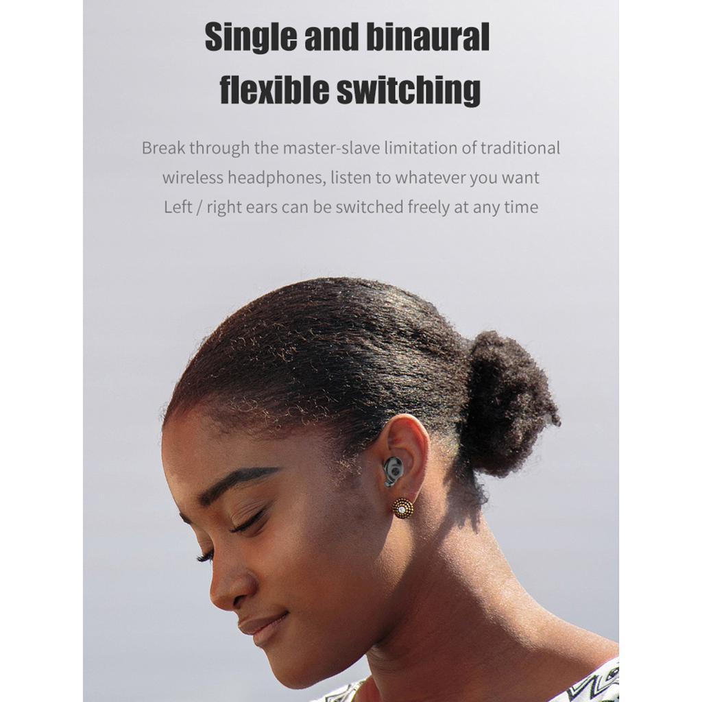 Wireless Bluetooth 5.0 Earphones Touch Control 6D Stereo Earbuds White