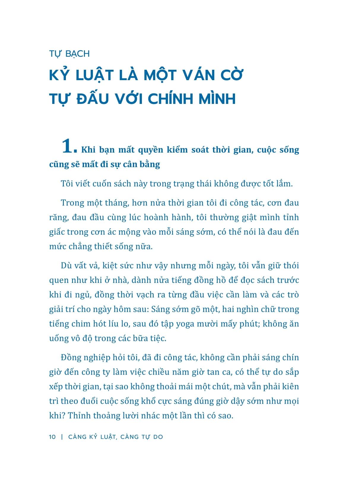 Sách - Càng Kỷ Luật - Càng Tự Do (Tái Bản 2024)
