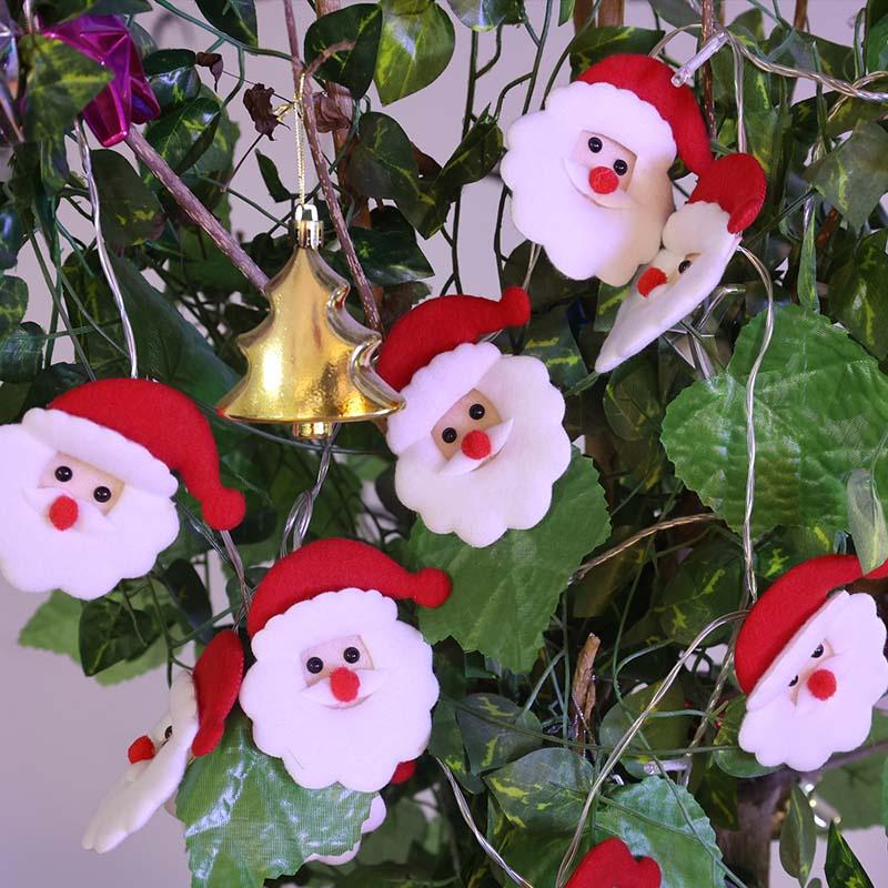 Dây đèn LED 10/20 bóng hình ông già Noel trang trí giáng sinh