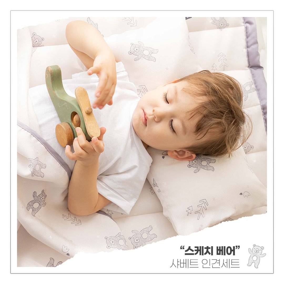 Gối ngủ mùa hè làm từ sợi tre dành cho bé LOLBABY Punggi Rayon Pillow Hàn Quốc