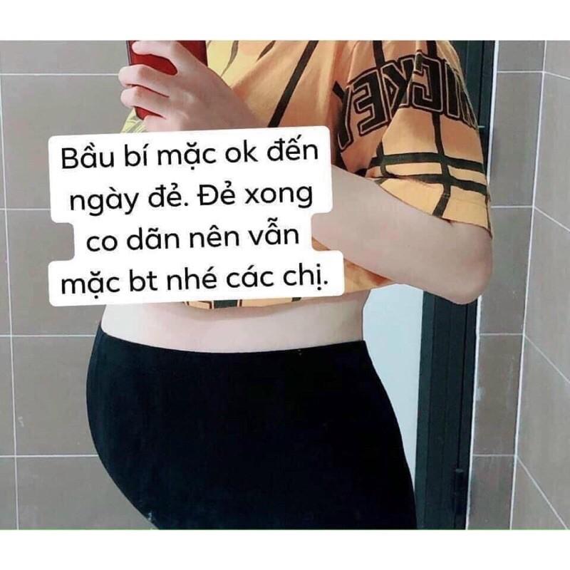 Quần biker legging đùi thái RAINBOW cuộn tím siêu co dãn