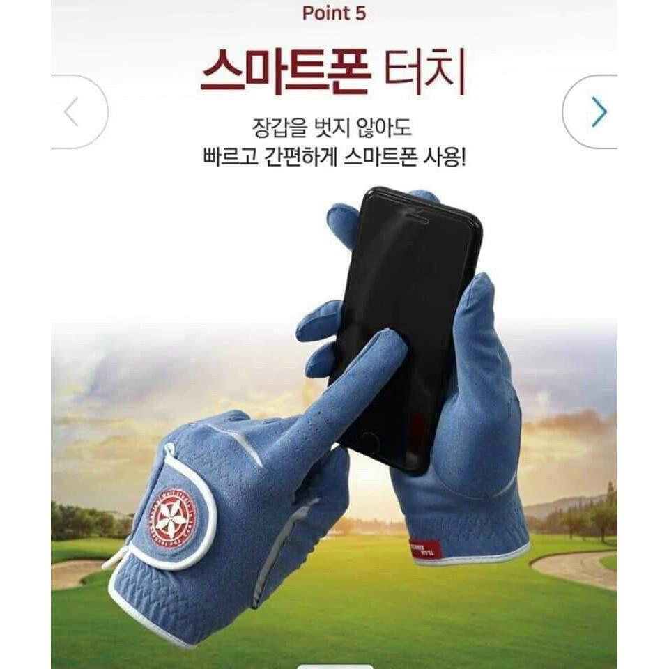 Găng tay chơi golf Nam Kenichi thoáng khí chống trơn có cả hai tay.
