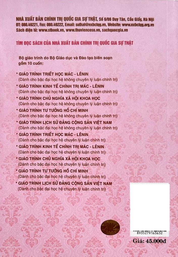 Giáo Trình Tư Tưởng Hồ Chí Minh - Dành Cho Bậc Đại Học Không Chuyên Lý Luận Chính Trị