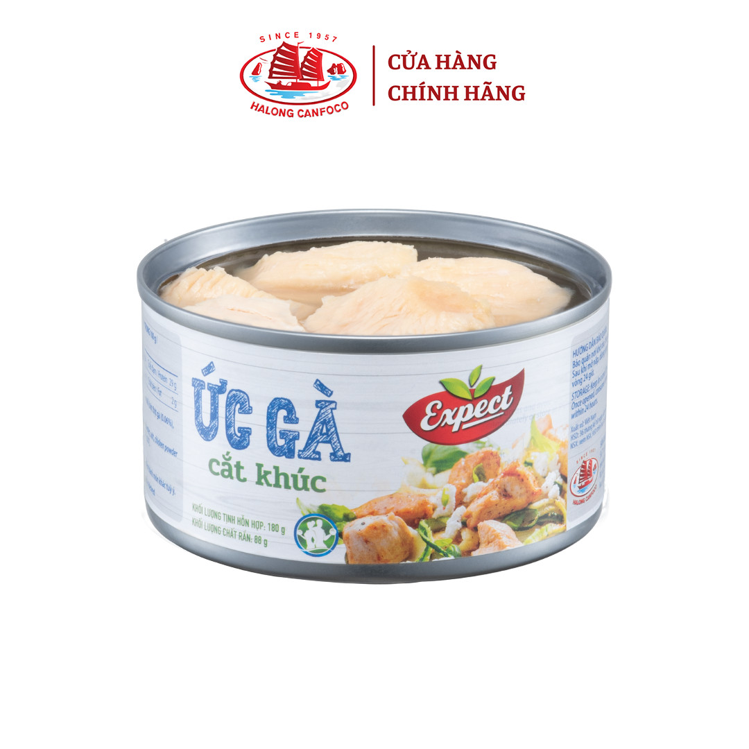 Ức gà cắt khúc - 180g - Đồ Hộp Hạ Long