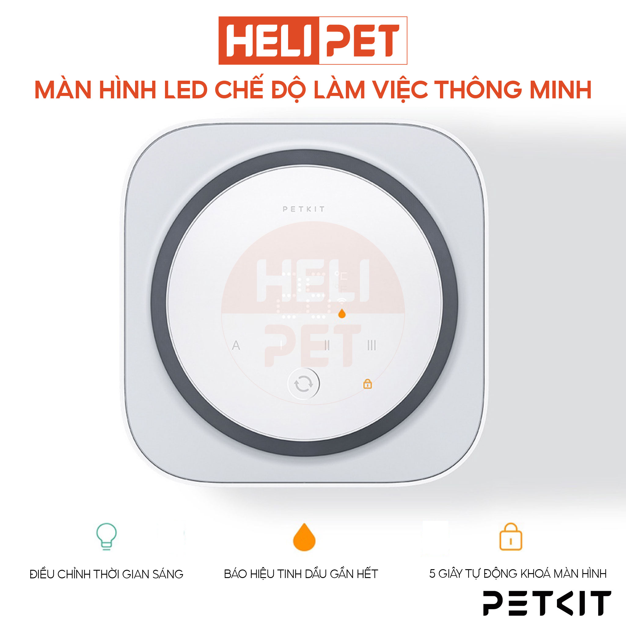 Máy Khử Mùi, Diệt Khuẩn Thông Minh Petkit Air MagiCube Kết Nối App- HeLiPet