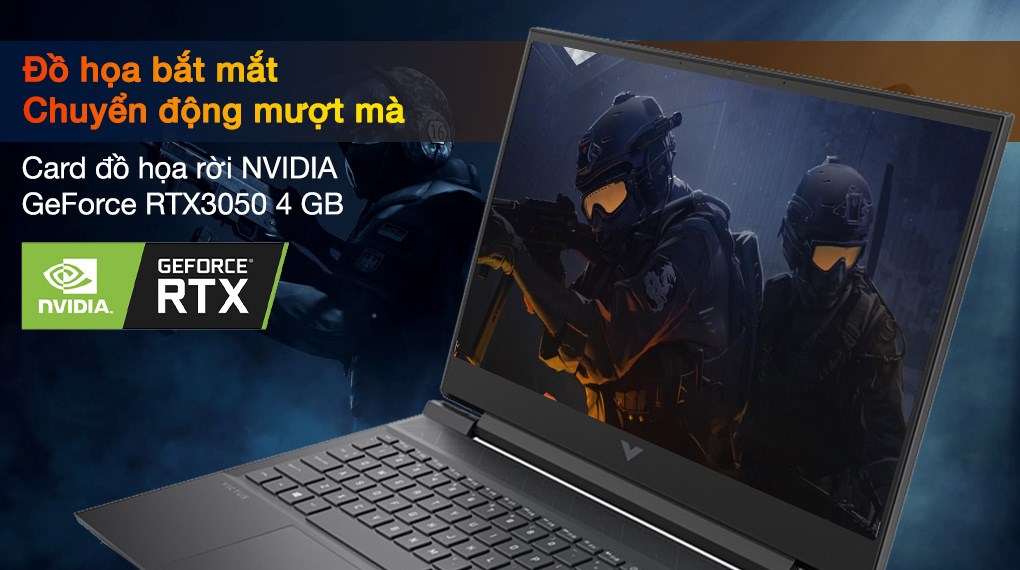 Laptop HP VICTUS 16 d0204TX i5 11400H/8GB/32GB+512GB/4GB RTX3050/16.1"F/144Hz/Win11//Đen - Hàng chính hãng