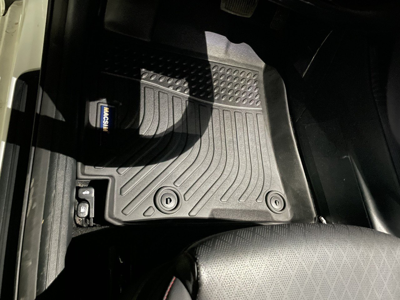 Thảm lót sàn xe ô tô Hyundai Accent 2017-2021 đến nay Nhãn hiệu Macsim chất liệu nhựa TPE cao cấp màu đen
