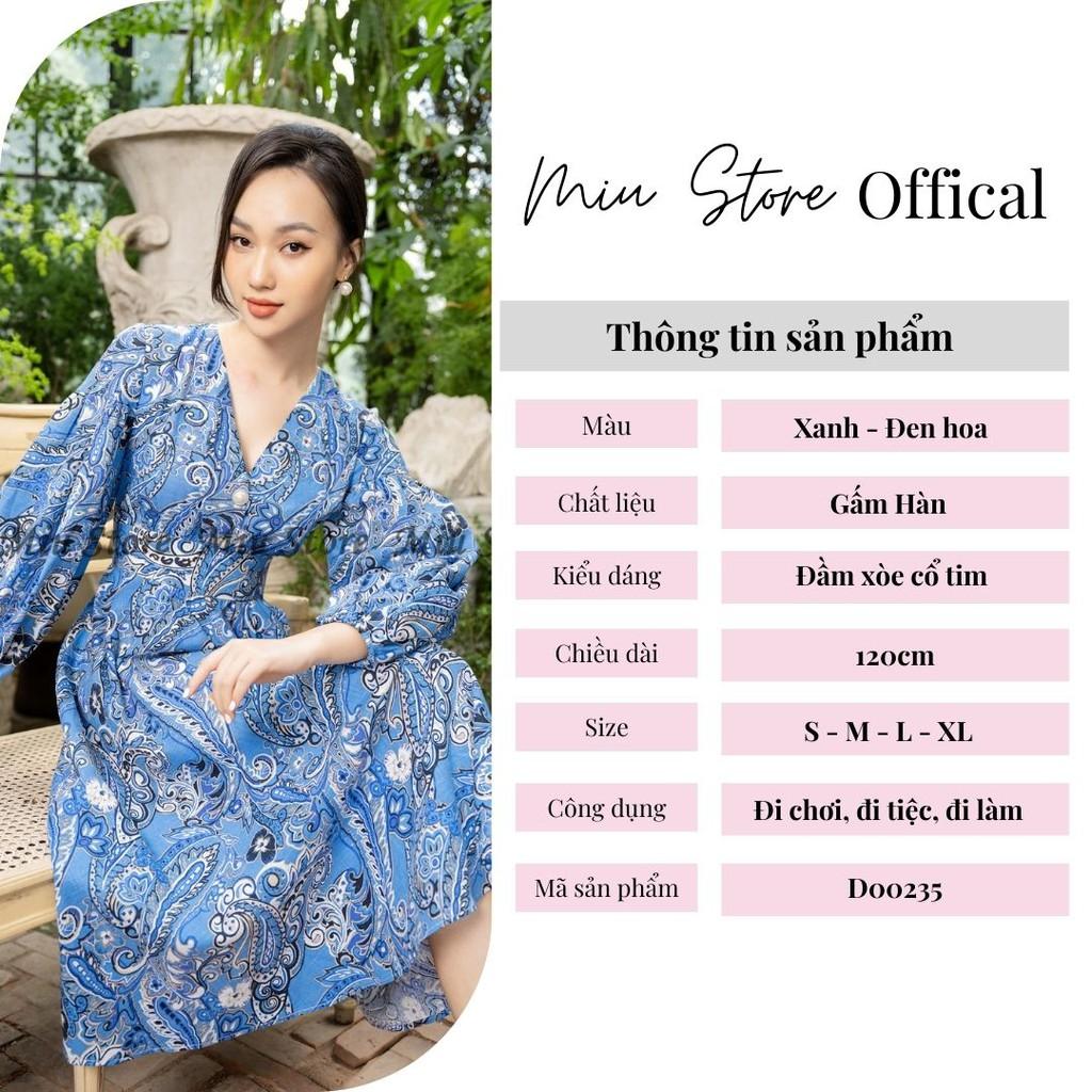 Đầm nữ thiết kế váy xinh sang chảnh qua gối MIUSTORE D00235