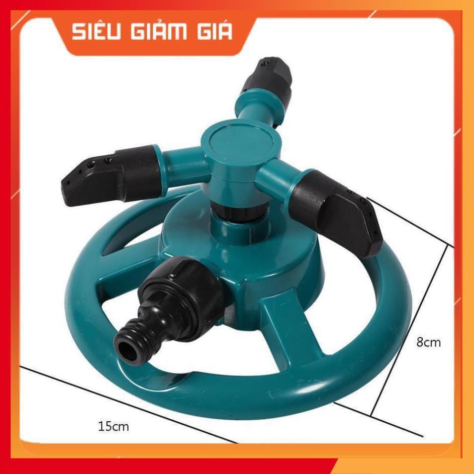 Vòi phun nước tưới cây 3 đầu xoay 360 độ 206799