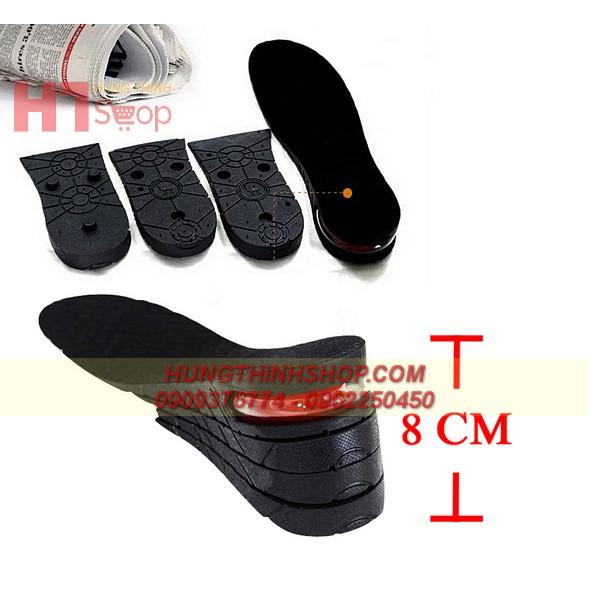 LÓT GIÀY TĂNG CHIỀU CAO CAO SU NGUYÊN BÀN 4 LỚP