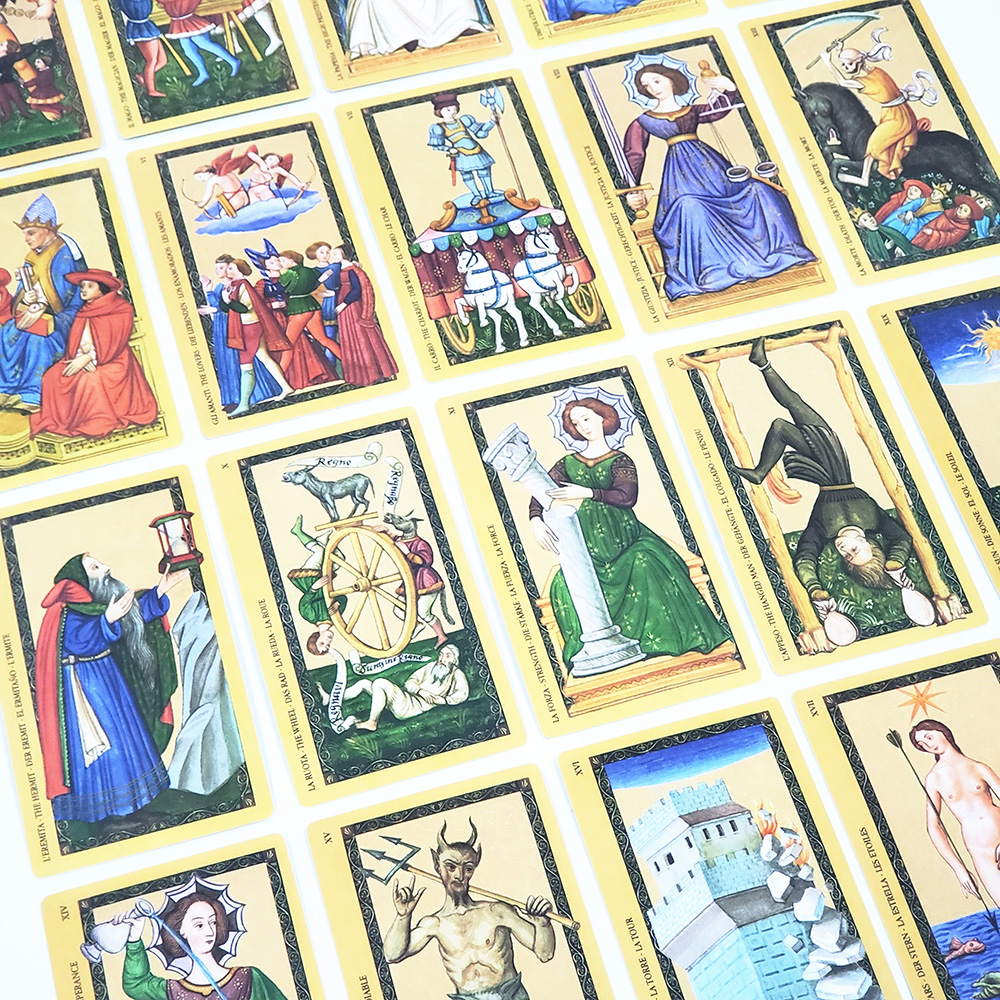 Bộ Bài Golden Tarot Of The Renaissance 7x12 Cm Tặng Đá Thanh Tẩy