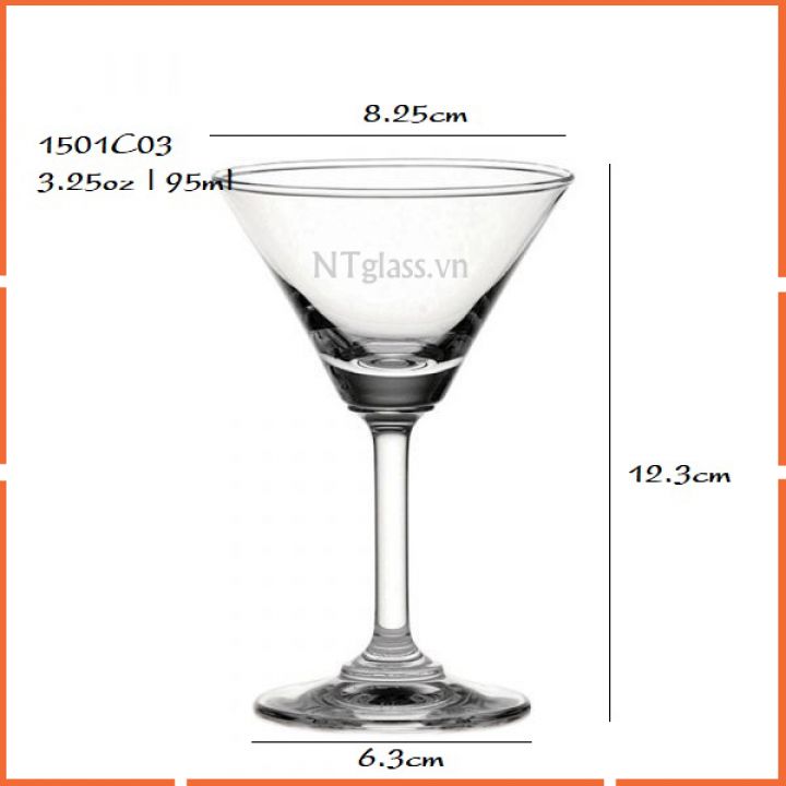 Ly Thủy Tinh Classic Cocktail 95ml– 1501C03