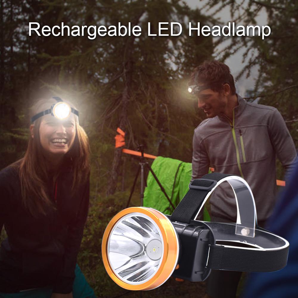 Portable Rechargeable LEDs Headlamp 300 Lumens Bright Headlight IPX4 Water-resistant Flashlight for Camping Hiking