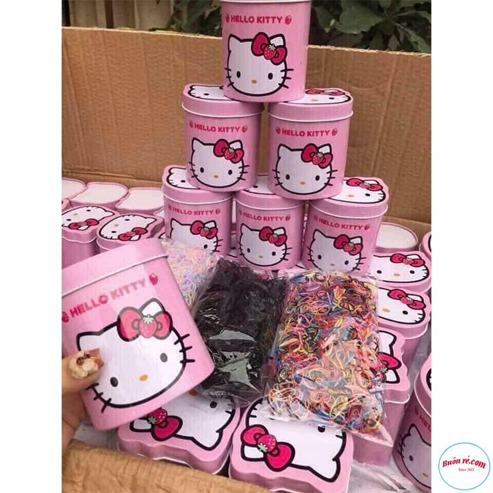 Hộp Chun Buộc Tóc HELLO KITTY Dễ Thương Cho Bé - 00170