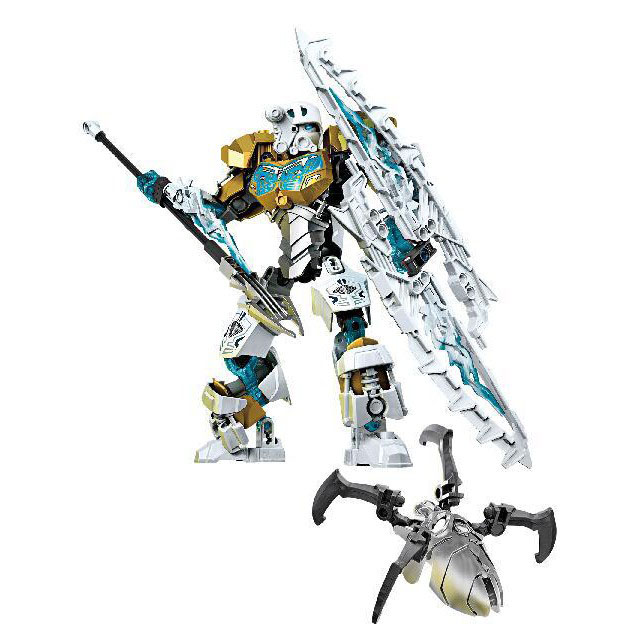 Bộ Xếp Hình Bionicle KSZ 708-2 Lắp Ráp Mô Hình Thần Băng Kopaka 97 Chi Tiết