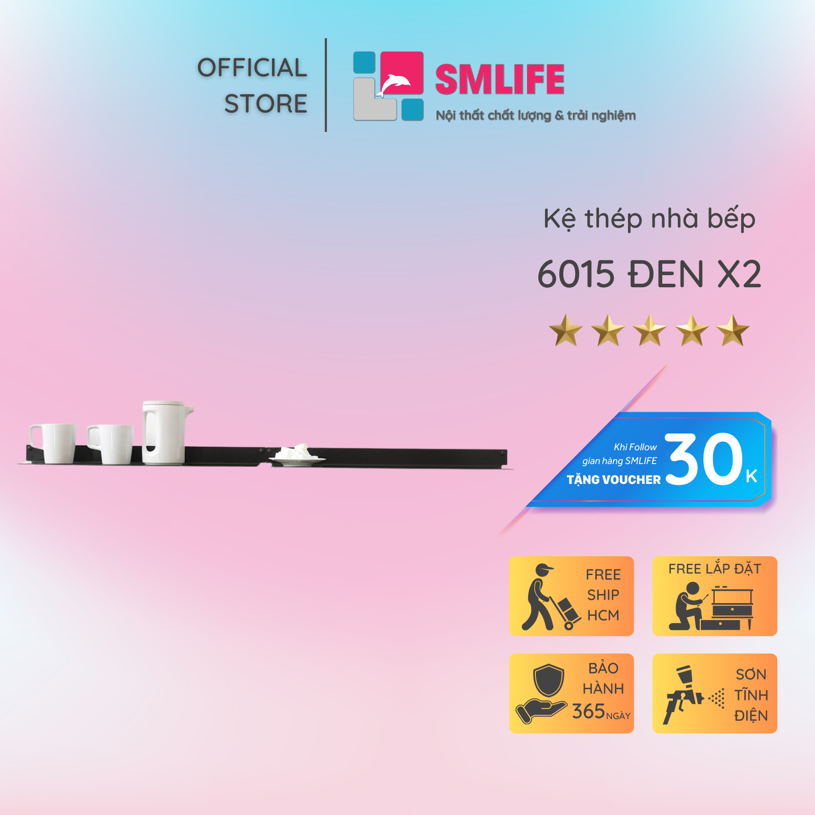 kệ nhà bếp 6015 (set 2)