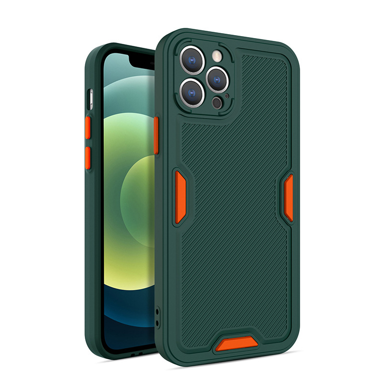 Ốp Lưng Chống Sốc Phong Cách Mới Dành Cho Iphone 11 12 11 Pro 12 Pro 11 Pro Max 12 Pro Max - Hàng Chính Hãng - Iphone 12 Pro - Xanh Lá Đậm