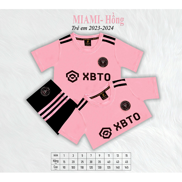 Bộ Quần Áo Bóng Đá Trẻ Em – CLB Miami