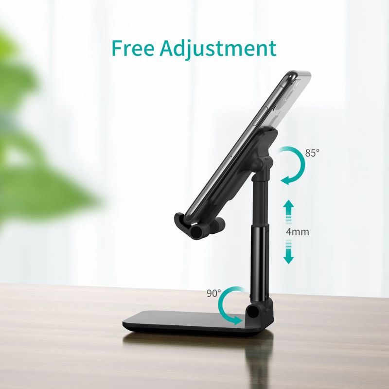 Giá đỡ điện thoại để bàn có thể điều chỉnh và gấp gọn Choetech H88-BK