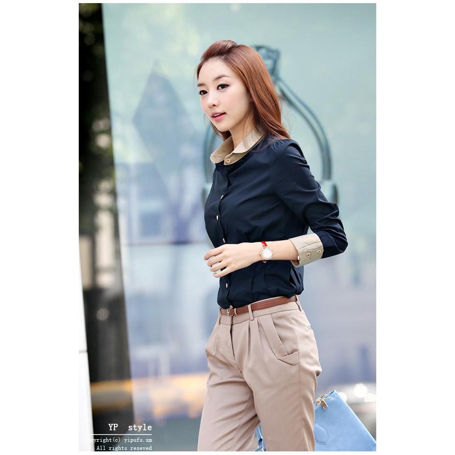 Hàng nhập sơ mi nữ công sở thanh lịch S03