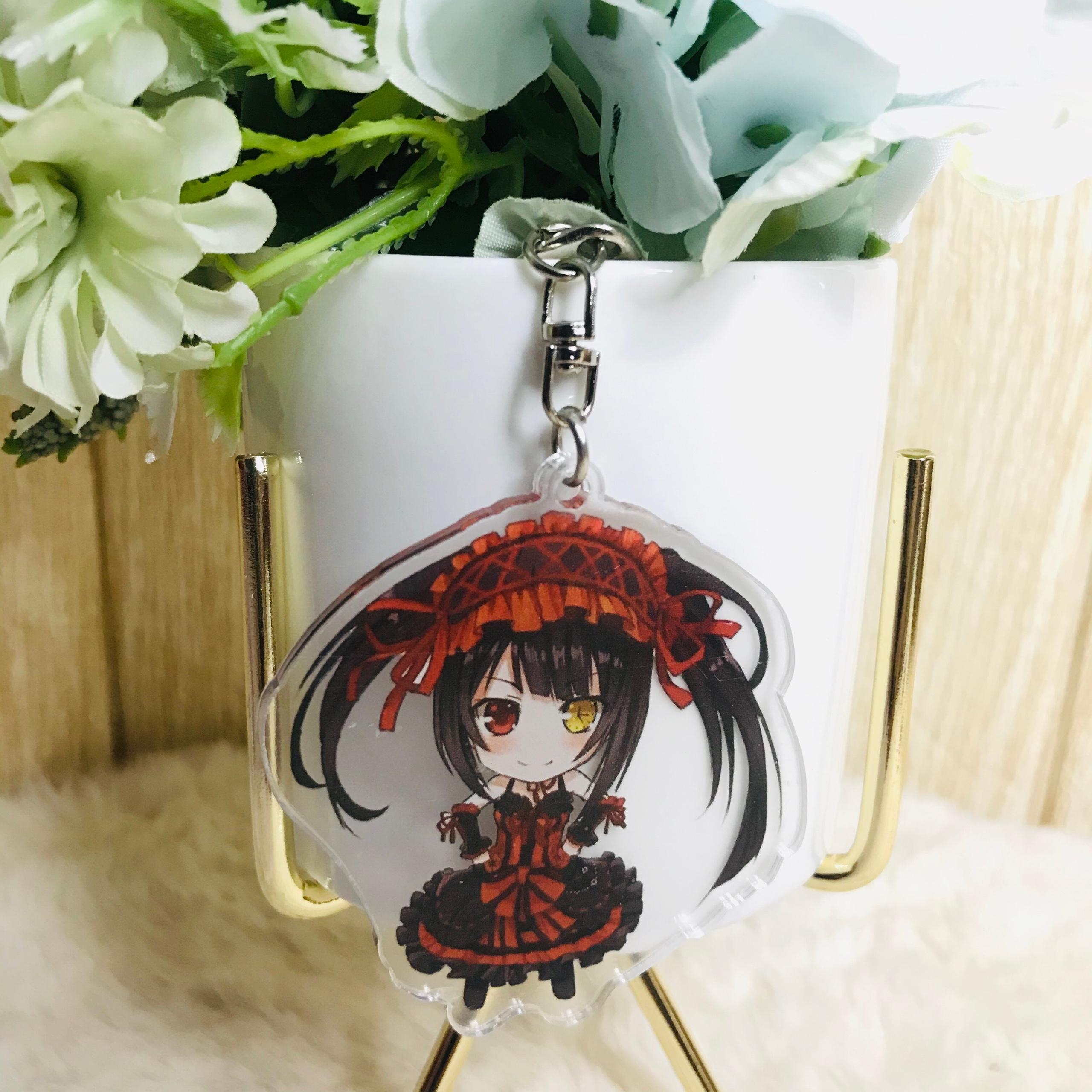 Móc khóa mica trong Date A Live quà tặng xinh xắn dễ thương chibi anime tặng thẻ Vcone