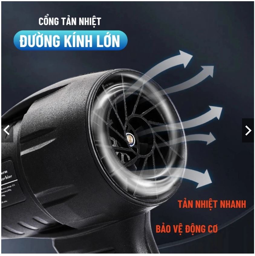 Máy Thổi Bụi Cầm Tay Không Dây Lực Thổi Mạnh, Hiệu Quả Dọn Dẹp