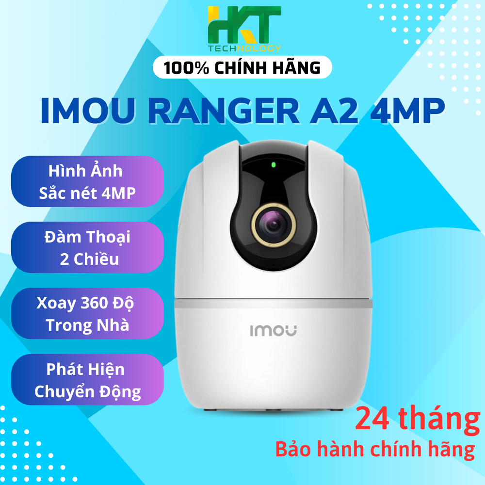 Camera Wifi Trong Nhà Xoay 360 IMOU RANGER A2 4MP Sắc Nét - Hàng chính hãng