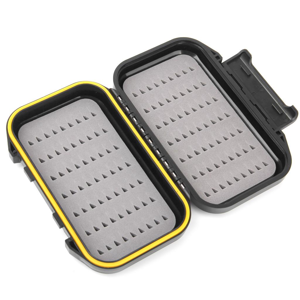 Double-layer Waterproof Fly Box Lure Storage Case with Foam Fly Drying Patch Replacement