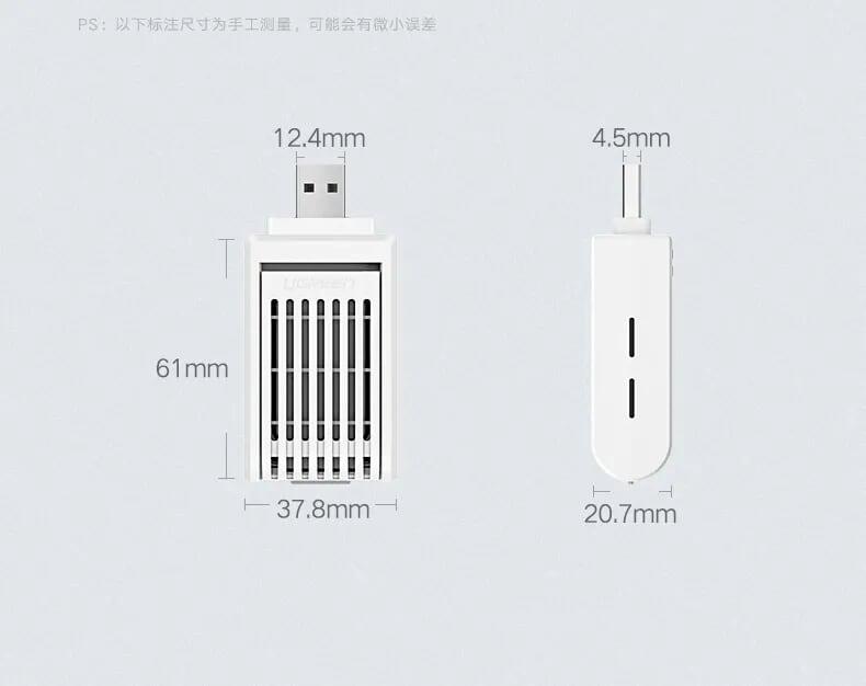 Ugreen UG3035630356TK Màu Trắng USB đuổi muỗi bằng hương - HÀNG CHÍNH HÃNG