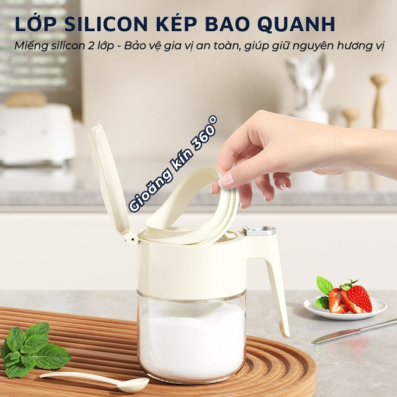 Lọ đựng gia vị 370ml thông minh DandiHome 2026